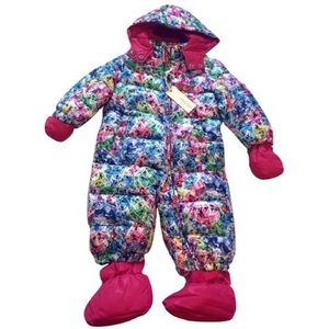 Diesel Baby Girls Insulated Hooded Pram Snowsuit